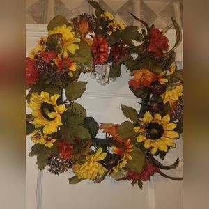 Floral Sunflower Wreath